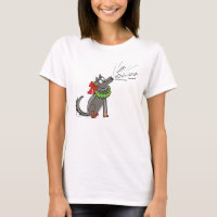 Funny Wolf Christmas Happy Howlidays Holiday