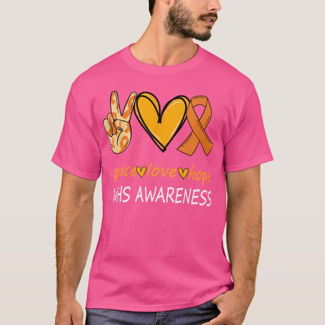 Funny Wolf Hirschhorn Syndrome Awareness Day Hope  T-Shirt (Front)
