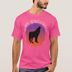 Funny Wolf Howl Halloween Pun Happy Howl-O-Ween T-Shirt