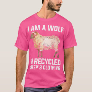 Funny Wolf In Sheep Clothes Farmer Sheep Lover T-Shirt