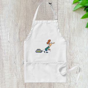Funny Woman Carrying Emotional Baggage Standard Apron