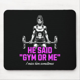 Funny Woman Weightlifting Bodybuilding Saying Grap Mouse Mat