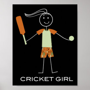 Funny Women Cricket Poster