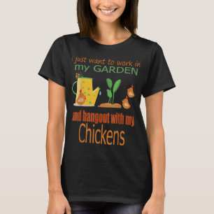 Funny Women Garden Chickens Lover Tee Gift Farm