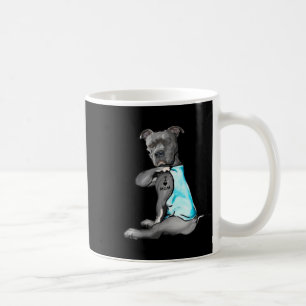 Funny Women Gifts Dog Pitbull I Love Mum Tattoo Gi Coffee Mug