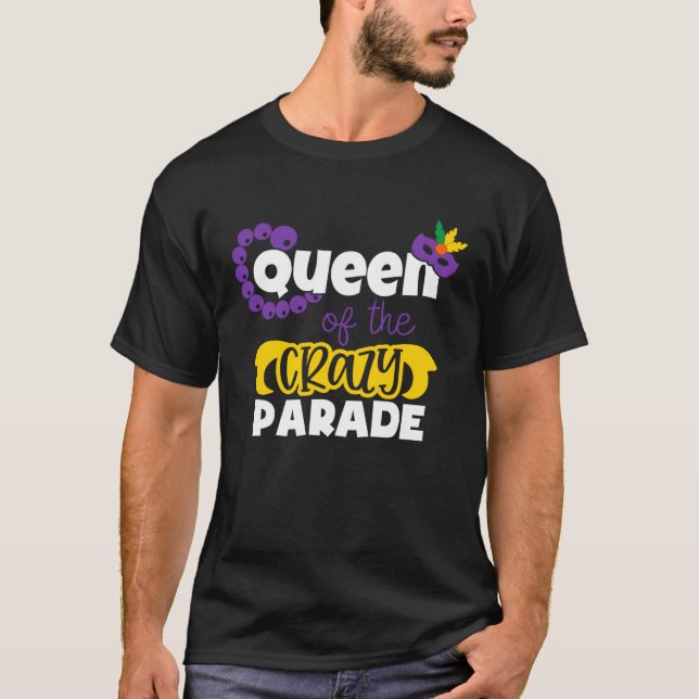 Funny Women Mardi Gras Party Outfit Mardi Gra Clea T-Shirt (Front)