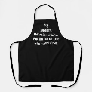 Funny womens aprons typography quotes