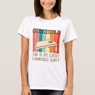 Funny women's cornhole t-shirt
