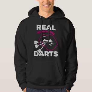 Funny Womens Darts Female Amateur Pub Bar Dart Pla Hoodie