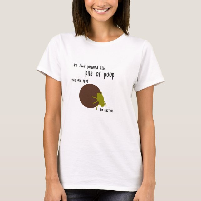 Funny Women's dung beetle t-shirt (Front)