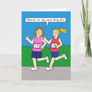 Funny Women's Jogging Card