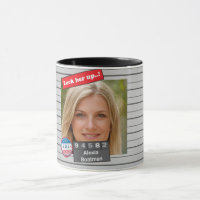 Funny Womens Police Mugshot Birthday Joke 