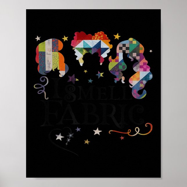 Funny Womens Quilting Quilter Sewer Sewing I Smell Poster (Front)