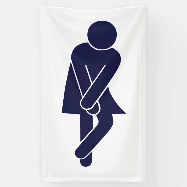Funny Women's Restroom Sign (Vertical)