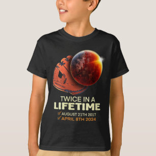Funny Womens Solar Eclipse Twice Lifetime T-Shirt