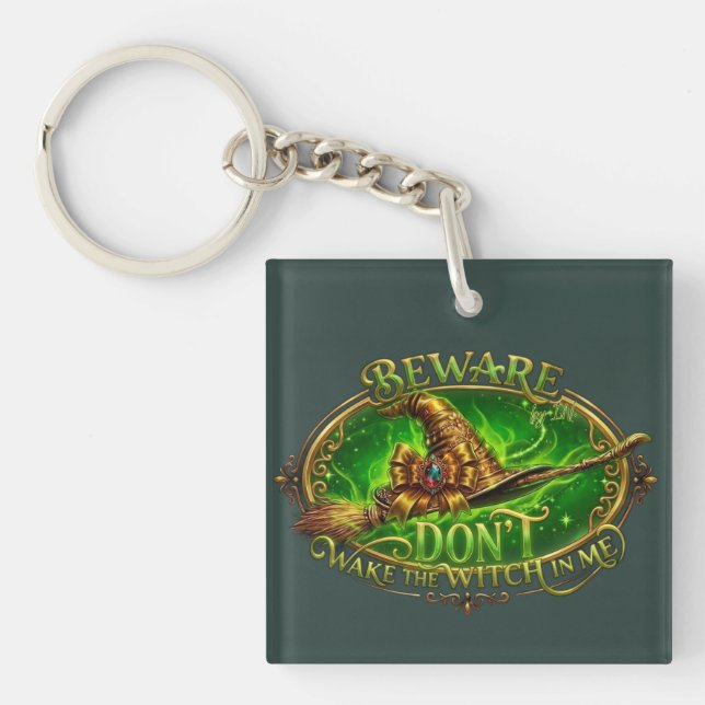 Funny Women's Statement Quote Key Ring (Front)