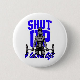 Funny Women's Weightlifting Bodybuilding Muscle Sa 6 Cm Round Badge