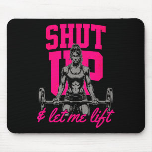 Funny Women's Weightlifting Bodybuilding Muscle Sa Mouse Mat