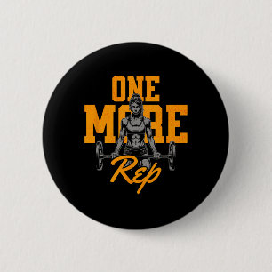 Funny Women's Weightlifting Reps Bodybuilding Musc 6 Cm Round Badge