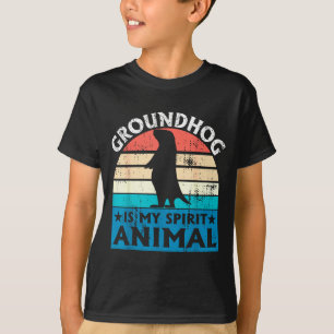 Funny Woodchuck Groundhog Day Ground Hog Is My Spi T-Shirt