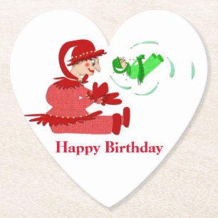 Funny wooden play figures,Personalised kids Paper Coaster