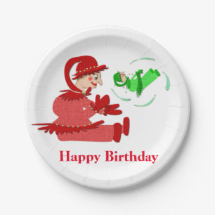 Funny wooden play figures,Personalised kids Paper Plate