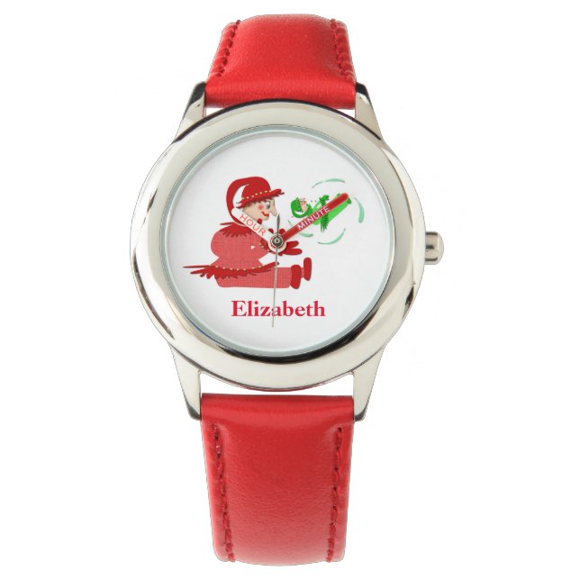 Funny wooden play figures,Personalised kids Watch (Front)
