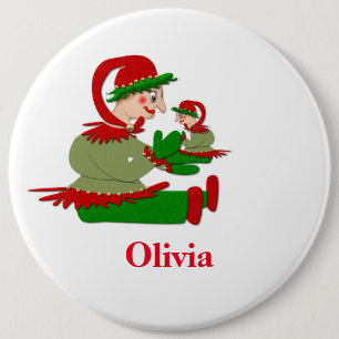 Funny wooden play figures,Personalized kids 6 Cm Round Badge