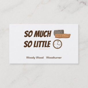 Funny Woodturner Woodworker Handyman Carpenter Business Card