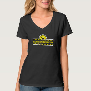 Funny Woodworking Dad Carpenter Daddy Under Constr T-Shirt