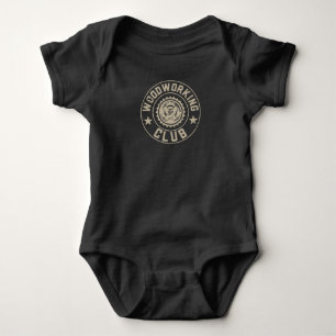 Funny Woodworking Dad Father Carpenter Woodworking Baby Bodysuit