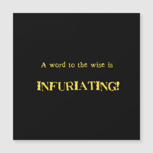 Funny 'Word to the Wise' Humour
