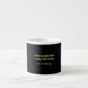 Funny Wordplay: A Tale of Two Sentences Espresso Cup