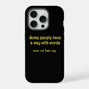 Funny Wordplay: A Tale of Two Sentences iPhone 15 Pro Case