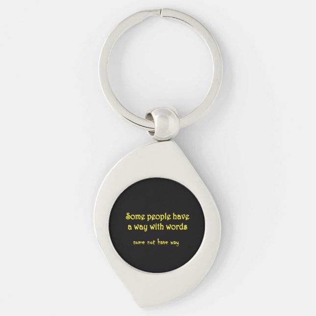 Funny Wordplay: A Tale of Two Sentences Key Ring (Front)