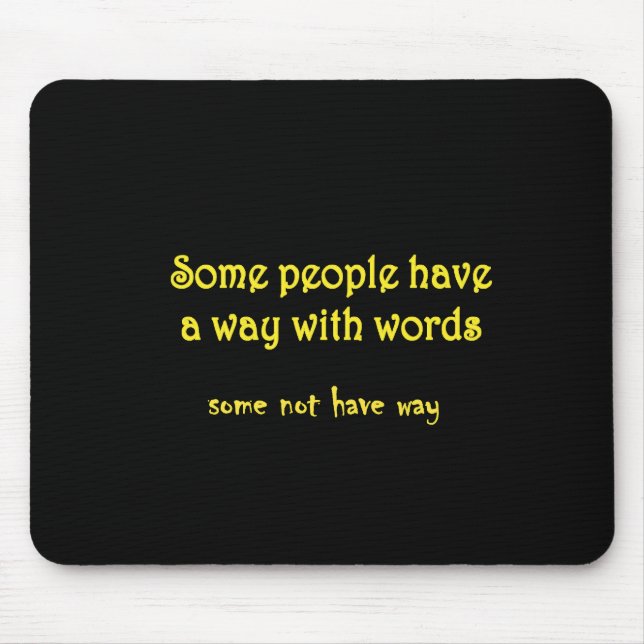 Funny Wordplay: A Tale of Two Sentences Mouse Mat (Front)