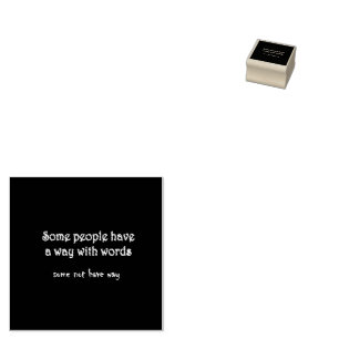 Funny Wordplay: A Tale of Two Sentences Rubber Stamp