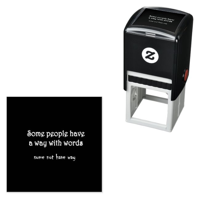 Funny Wordplay: A Tale of Two Sentences Self-inking Stamp (In Situ)