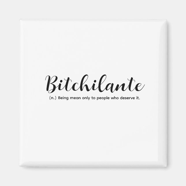 Funny Words definition typography Quote  Magnet (Front)