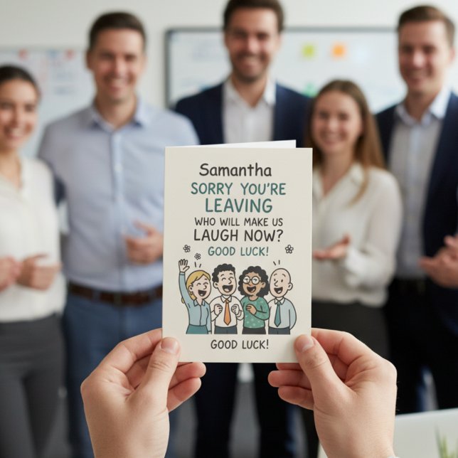 Funny Work Friend Goodbye Colleague Leaving Card (Creator Uploaded)