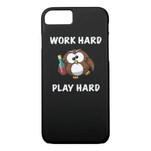 Funny Work Hard Play Hard Essential iPhone 8/7 Case