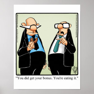 Funny Work Humour Bonus Poster