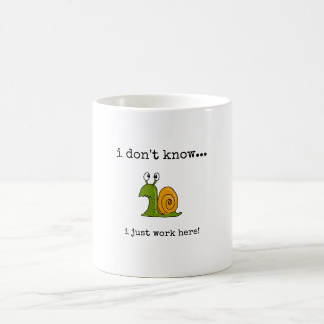 Funny, Work, Quote, Coffee Mug (Center)