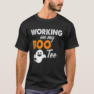 Funny Working on My Bootee Halloween Booty Glutes T-Shirt