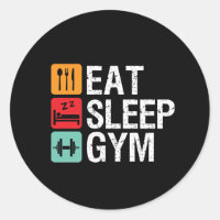 Funny Workout Fitness Exercise Eat Sleep Gym