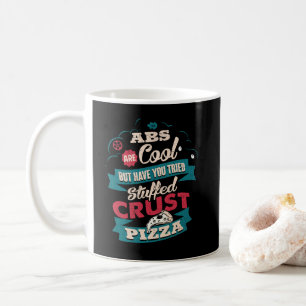 Funny Workout Humour, Abs vs Pizza, Bulking Novelt Coffee Mug