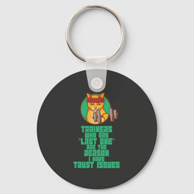 Funny Workout Key Ring (Front)