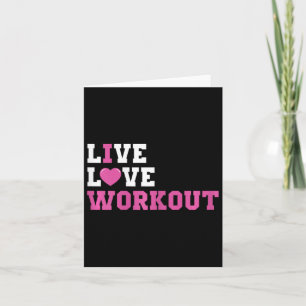Funny Workout Lover Gifts And Bodybuilding Outfits Card