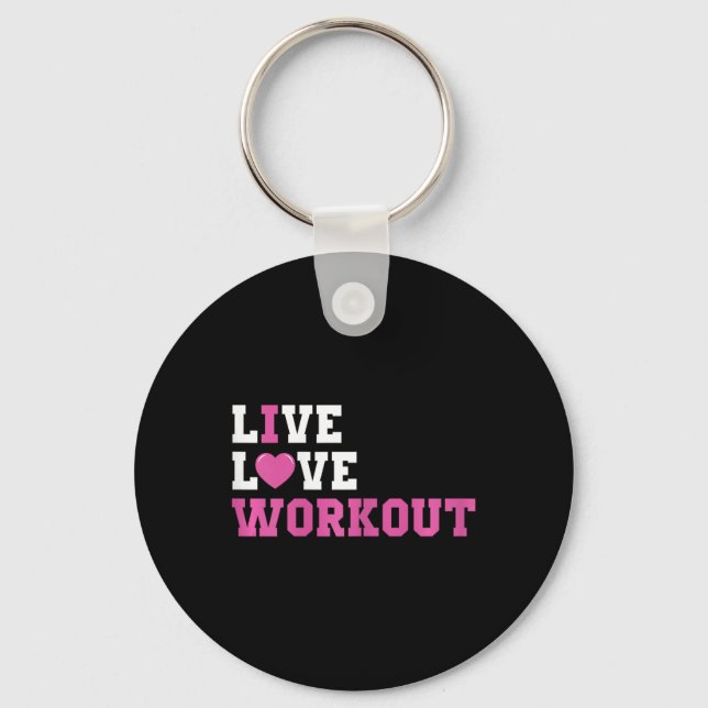 Funny Workout Lover Gifts And Bodybuilding Outfits Key Ring (Front)