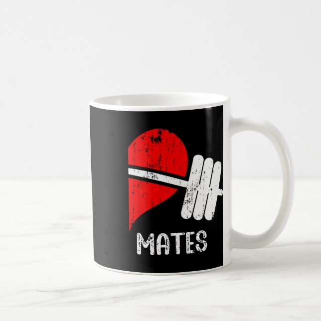 Funny Workout Romantic Couple Matching Gym Mates A Coffee Mug (Right)